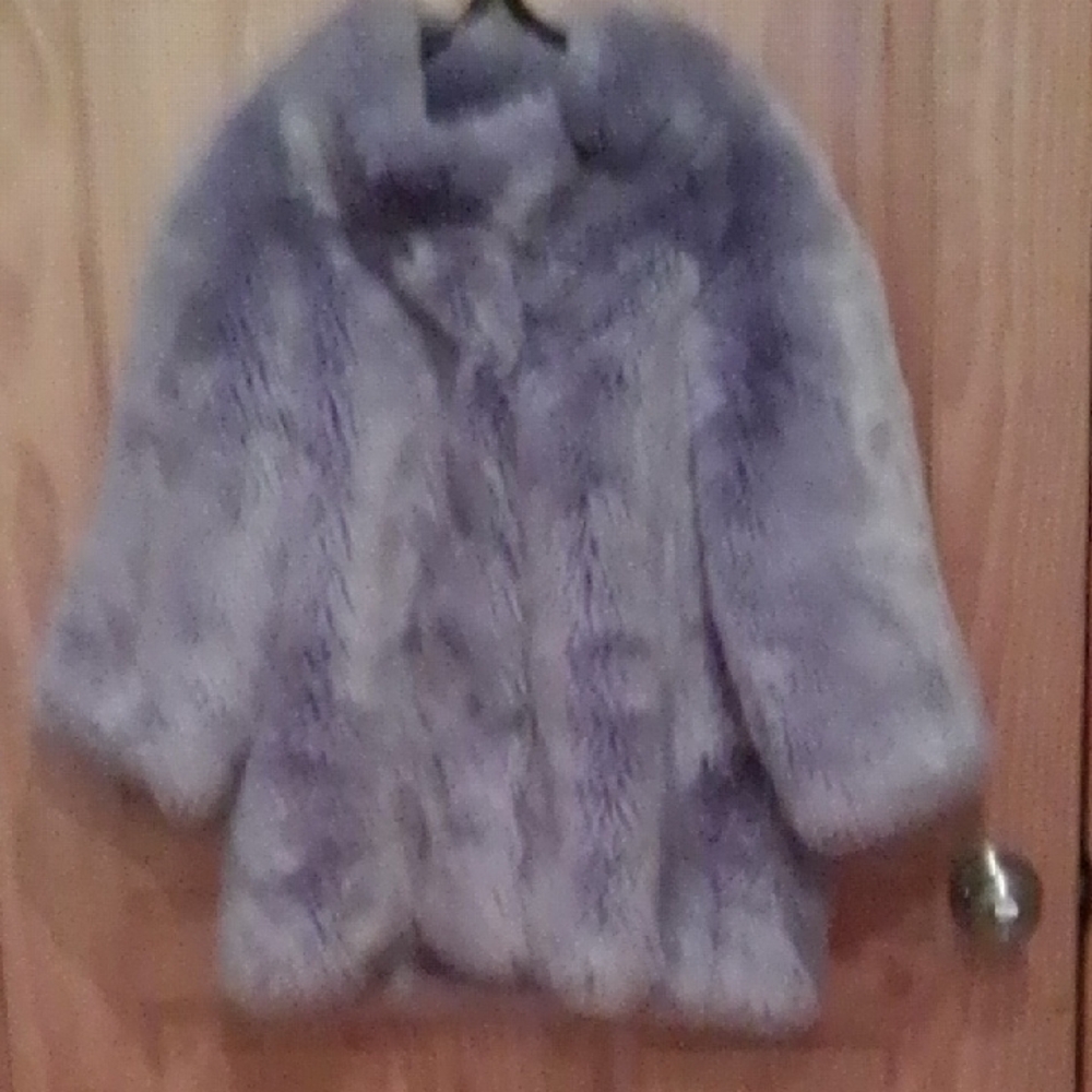 Glam Handmade Purple Faux Fur Coat
